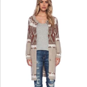Free People Frosted‎ Fair Isle Cardigan